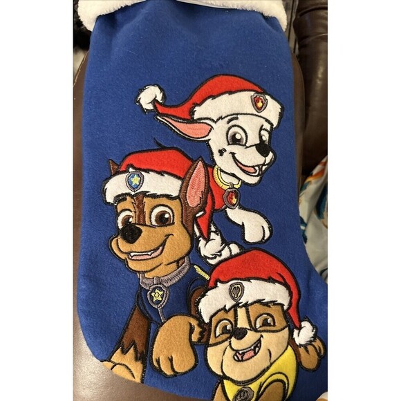 Paw Patrol Christmas Stocking Let's Snow! 17" Blue Dogs - Picture 3 of 3